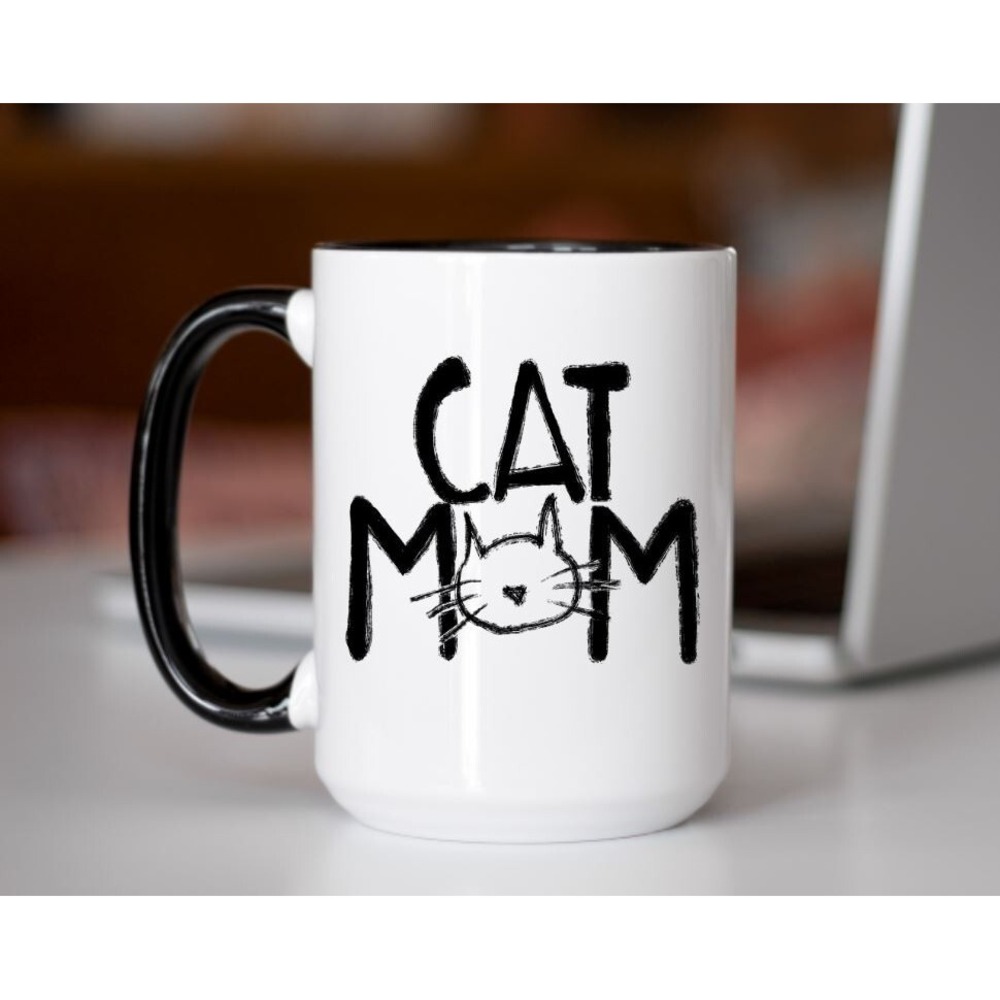 Cat Mom‎ Coffee Cup, Custom Coffee Mug